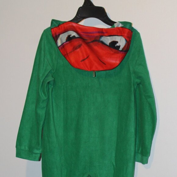 Teenage Mutant Ninja Turtle Mayhem One Piece Hoded Pajamas (Size 10) (NWT) - Picture 3 of 6